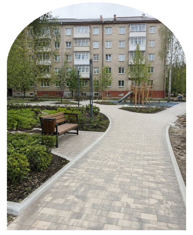 Благоустройство двора МКД под ключ в Котельниках от 265450 р. | Метпроект-Ктн